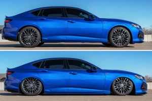 Acura TLX Suspension Air Kit - Rear - Air Lift - 30-level damping adjustable shocks with double bellows air spring - Anodized red - `21-`23 Acura TLX Suspension Air Kit - Rear - Air Lift - 30-level damping adjustable shocks with double bellows air spring - Anodized red - `21-`23